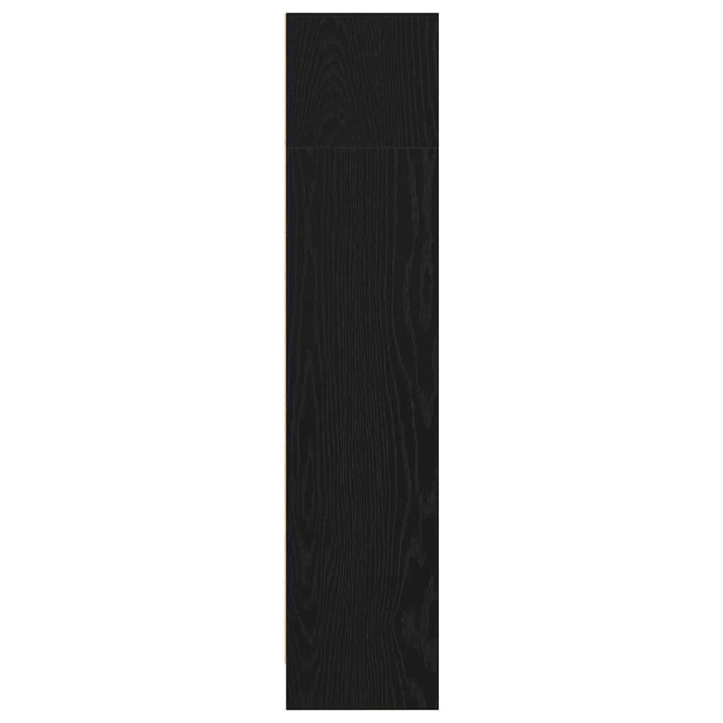 vidaXL Bookcase Black Oak 40x24x109 cm Engineered Wood