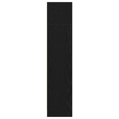 vidaXL Bookcase Black Oak 40x24x109 cm Engineered Wood