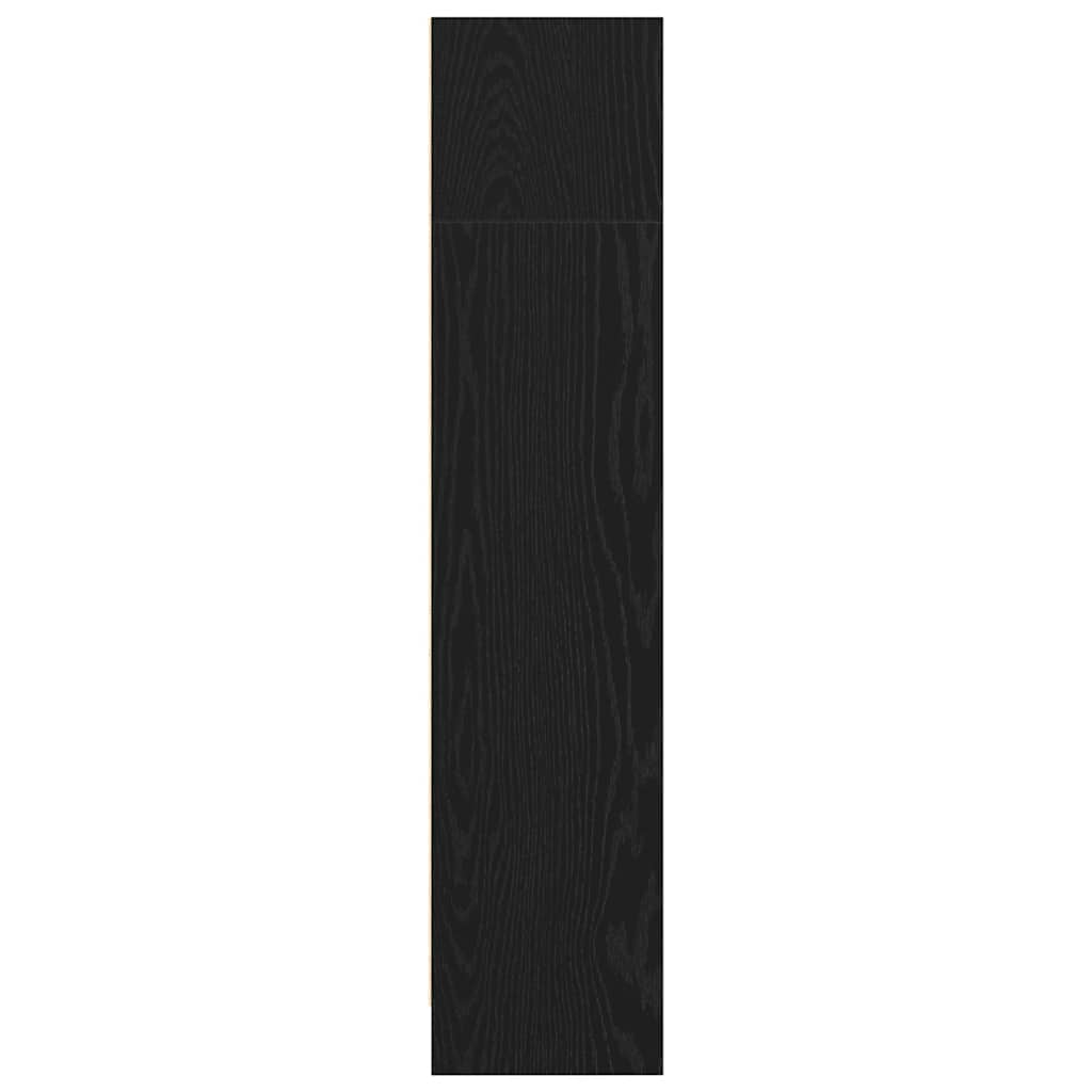 vidaXL Bookcase Black Oak 60x24x109 cm Engineered Wood