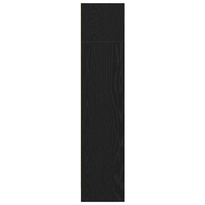 vidaXL Bookcase Black Oak 60x24x109 cm Engineered Wood