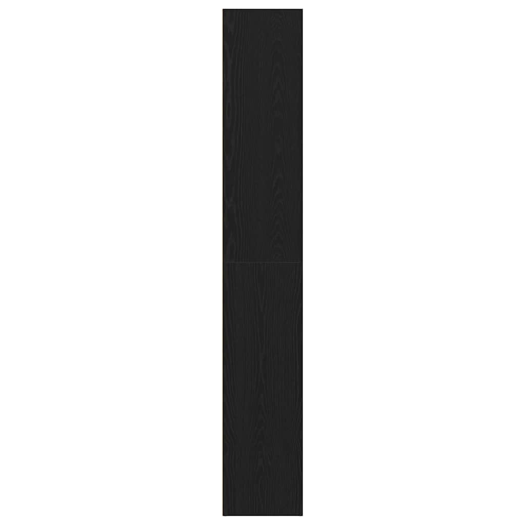 vidaXL Bookcase Black Oak 60x30x189 cm Engineered Wood