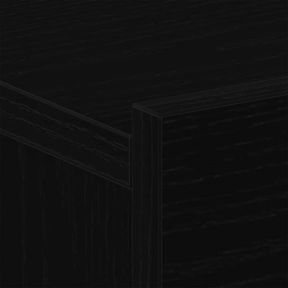 vidaXL Bedside Cabinet Black Oak 40 x 30 x 30 cm Engineered Wood