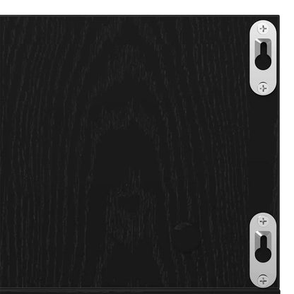 vidaXL Wall Shelf Black Oak 100 x 18 x 18 cm Engineered Wood