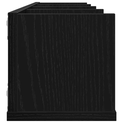 vidaXL Wall Shelf Black Oak 100 x 18 x 18 cm Engineered Wood