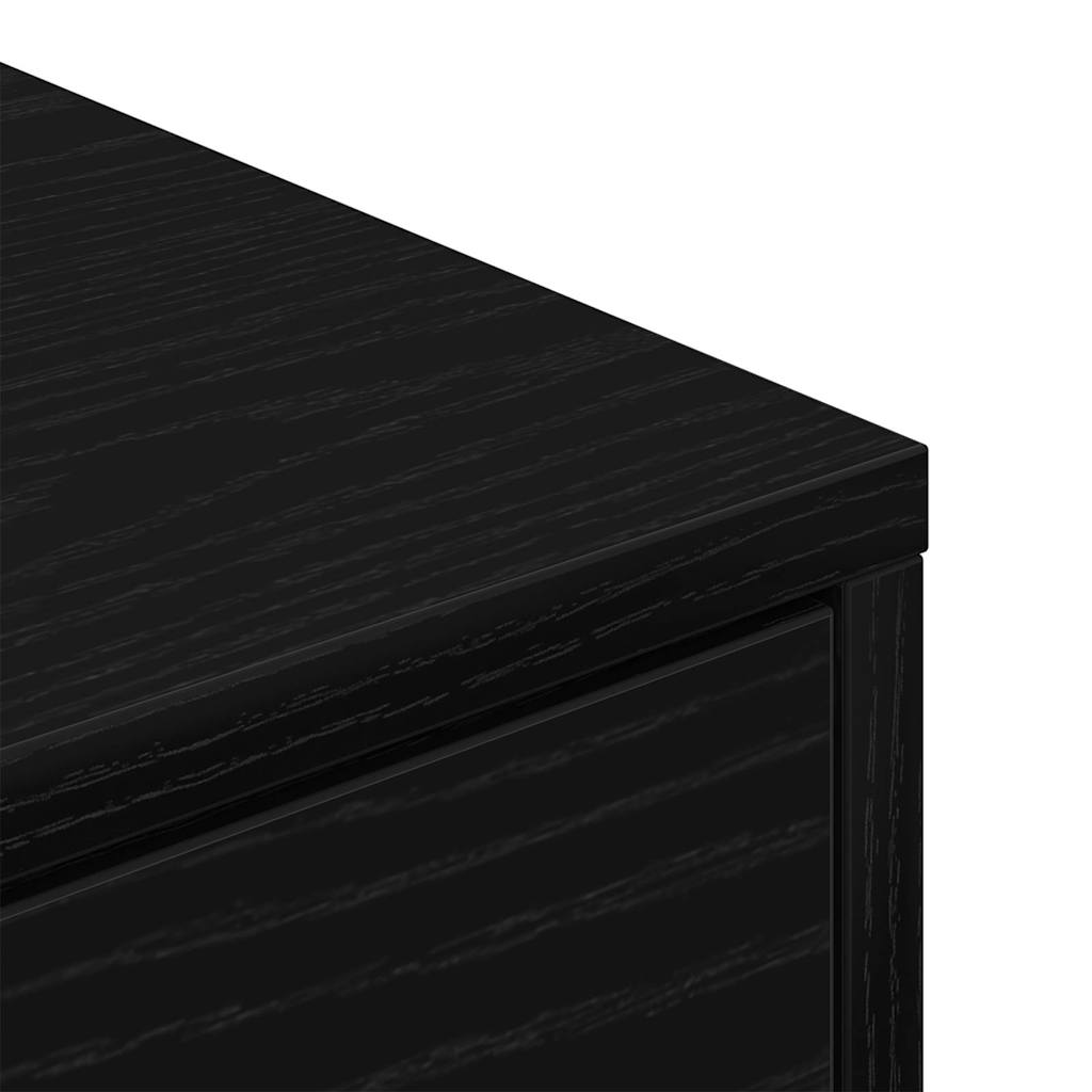 vidaXL Shoe Rack 60 x 35 x 84 cm Engineered Wood Black Oak