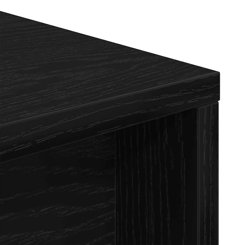vidaXL Desk Black Oak 200 x 50 x 76 cm Engineered Wood