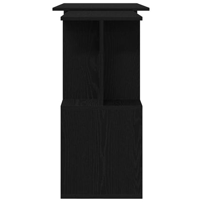 vidaXL Desk Black Oak 200 x 50 x 76 cm Engineered Wood