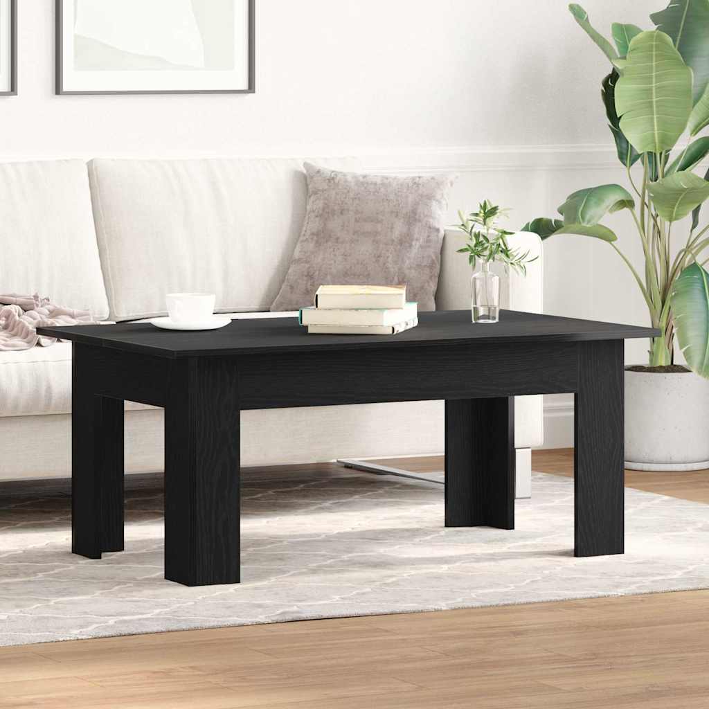 vidaXL Coffee Table Black Oak 100 x 60 x 42 cm Engineered Wood