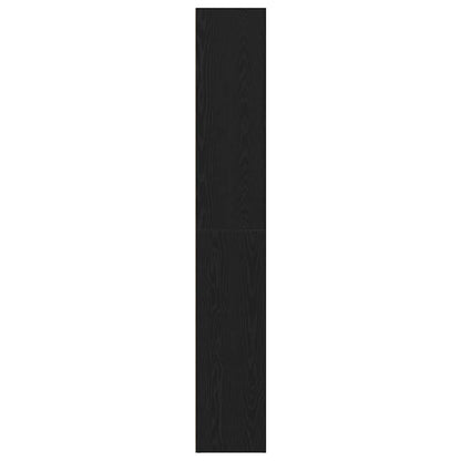 vidaXL Book Cabinet Black Oak 40x30x189 cm Engineered Wood