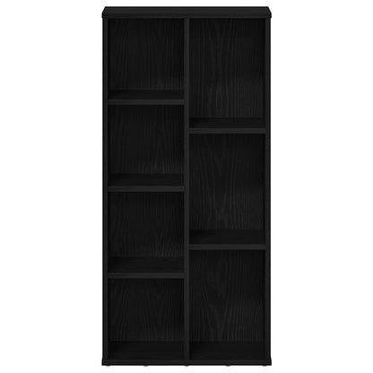 vidaXL Bookcase Black Oak 50x25x104 cm Engineered Wood