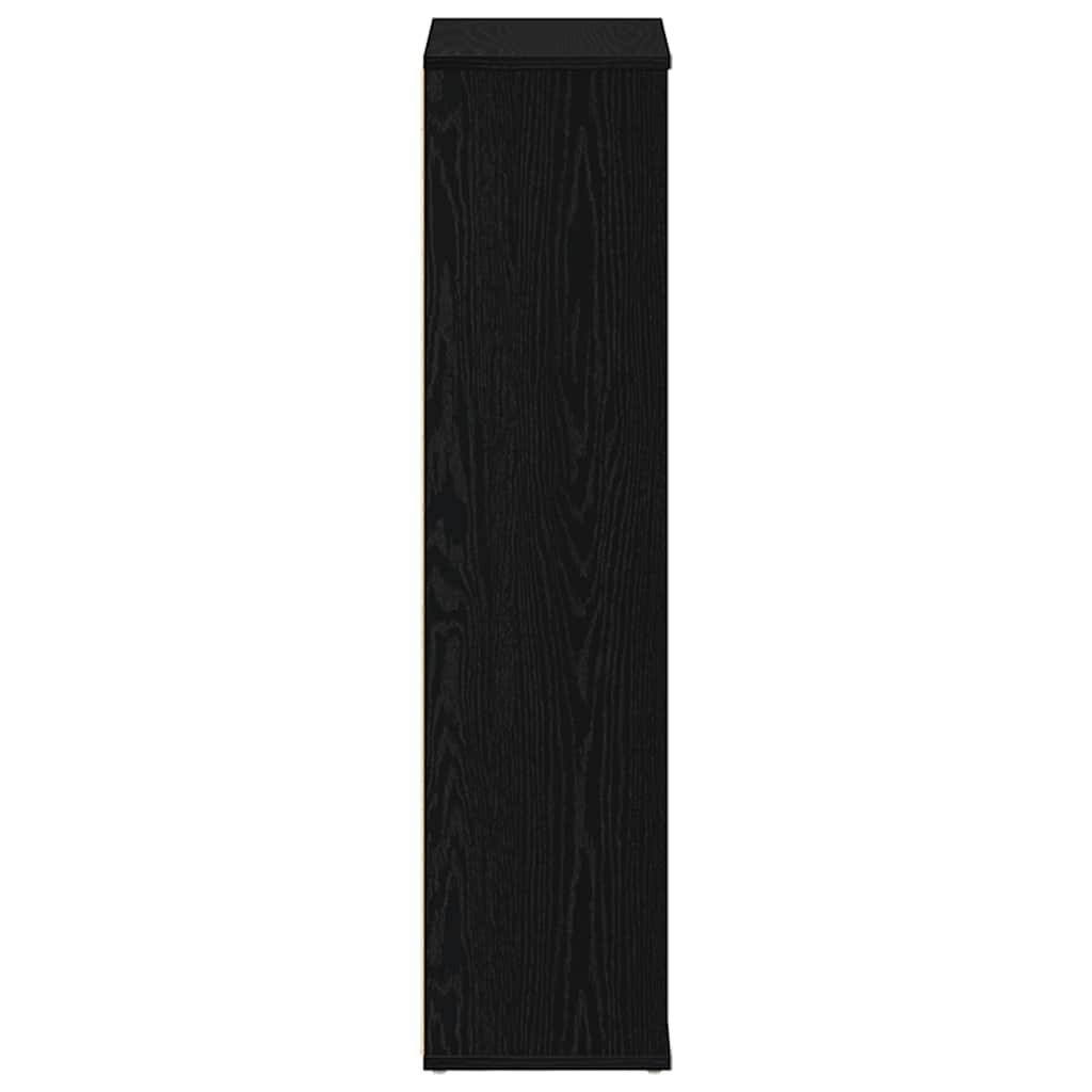 vidaXL Bookcase Black Oak 50x25x104 cm Engineered Wood
