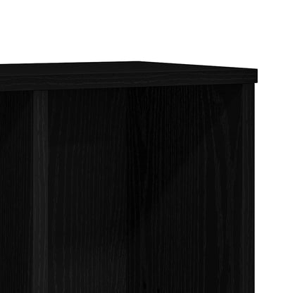 vidaXL Bookcase Black Oak 50x25x104 cm Engineered Wood