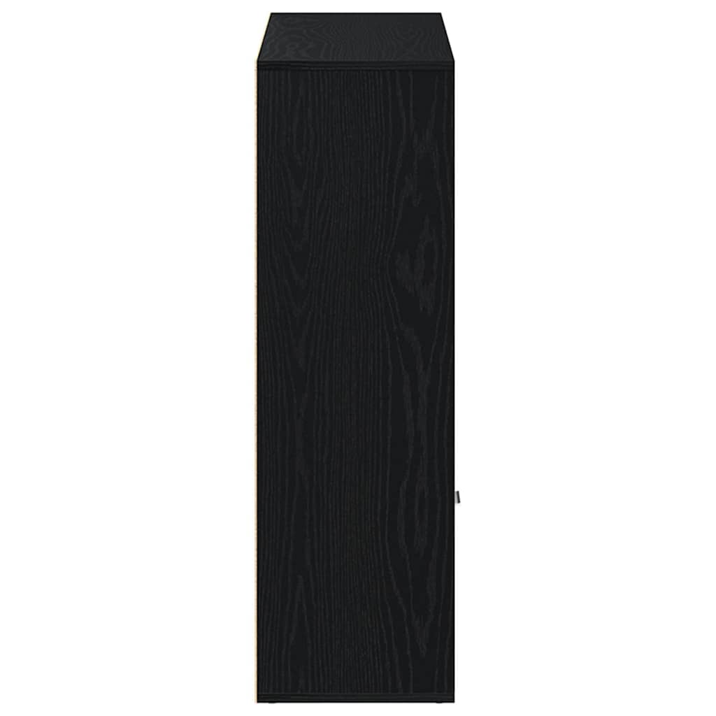 vidaXL Book Cabinet Black Oak 98x29x97.5 cm Engineered Wood