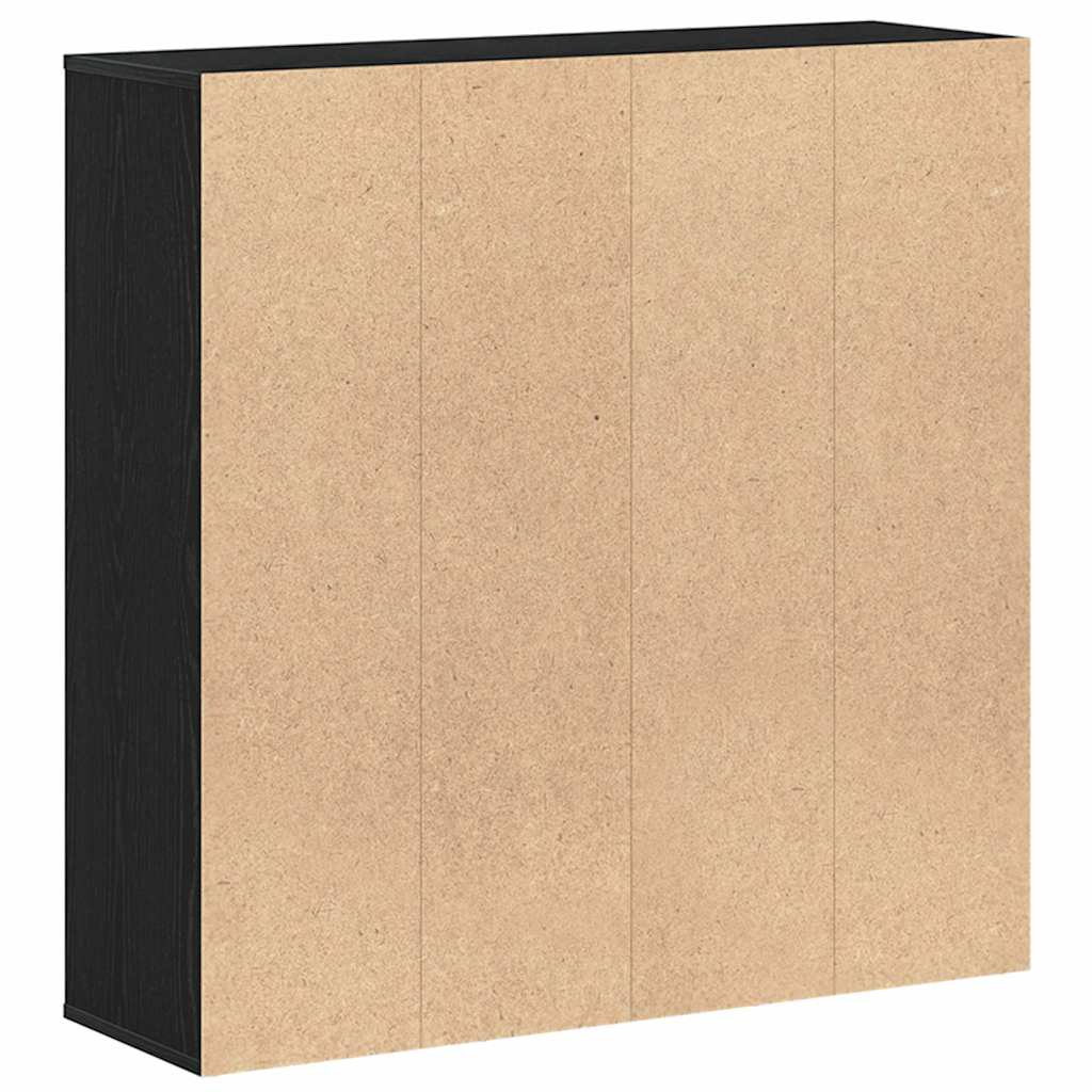 vidaXL Book Cabinet Black Oak 98x29x97.5 cm Engineered Wood