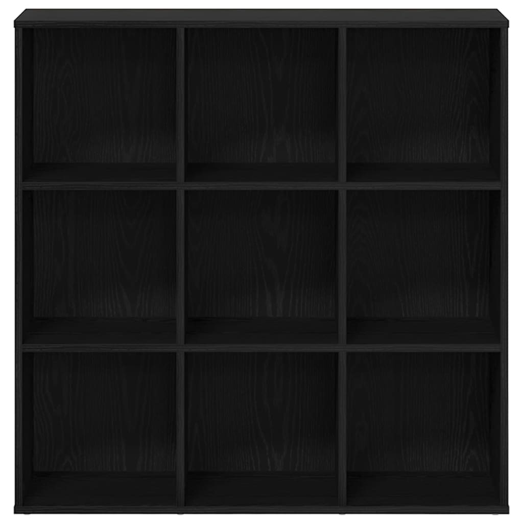vidaXL Book Cabinet Black Oak 98x29x97.5 cm Engineered Wood