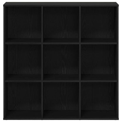 vidaXL Book Cabinet Black Oak 98x29x97.5 cm Engineered Wood