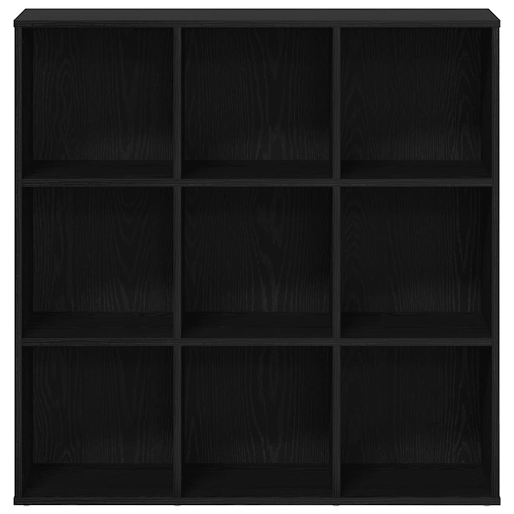 vidaXL Book Cabinet Black Oak 98x29x97.5 cm Engineered Wood