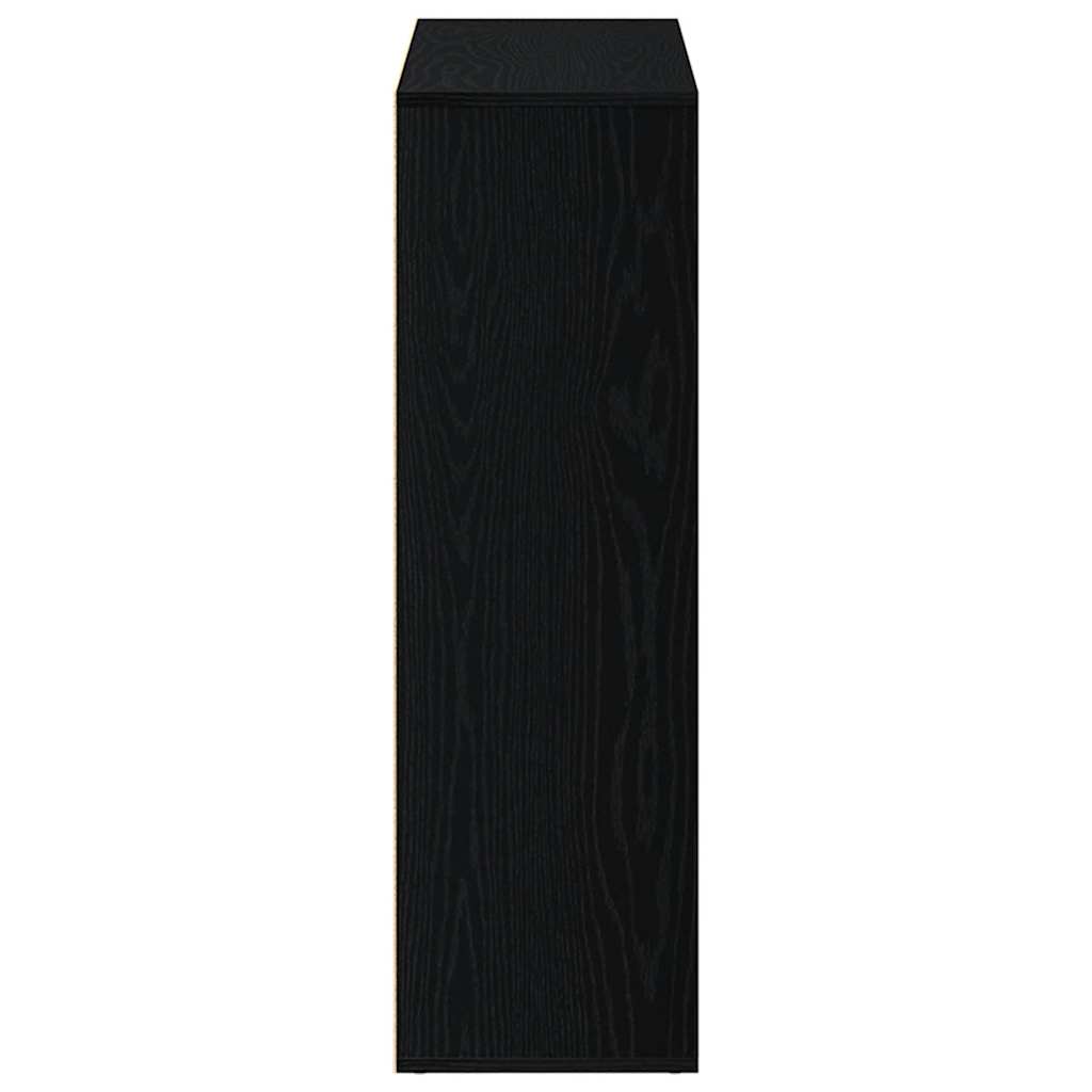 vidaXL Book Cabinet Black Oak 98x29x97.5 cm Engineered Wood
