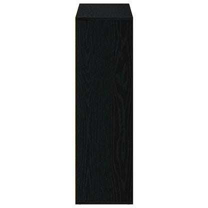 vidaXL Book Cabinet Black Oak 98x29x97.5 cm Engineered Wood