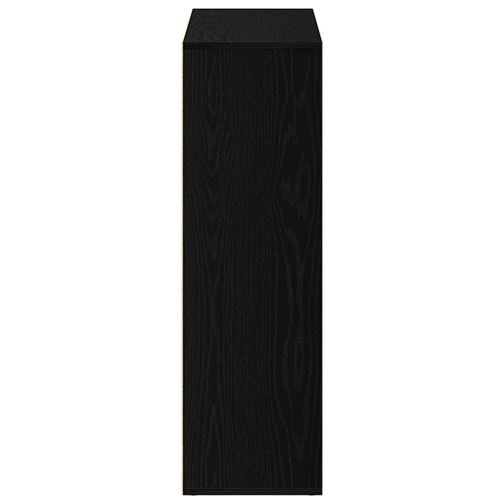 vidaXL Book Cabinet Black Oak 98x29x97.5 cm Engineered Wood