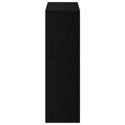 vidaXL Book Cabinet Black Oak 98x29x97.5 cm Engineered Wood