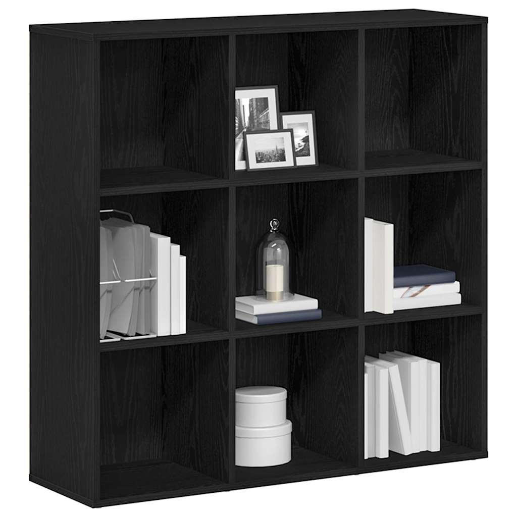 vidaXL Book Cabinet Black Oak 98x29x97,5 cm Engineered Wood