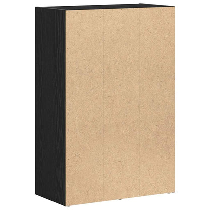 vidaXL Book Cabinet/Room Divider Black Oak 60.5x30x90cm Engineered Wood
