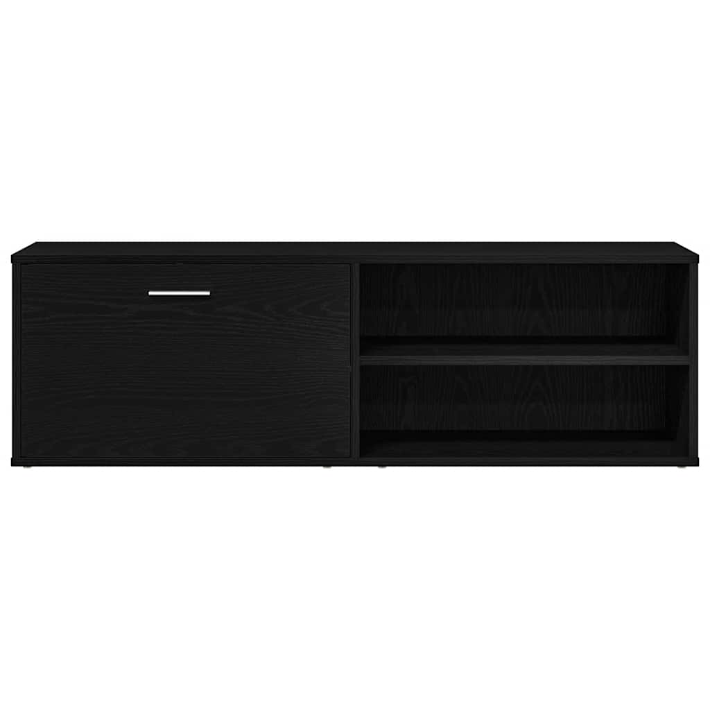 vidaXL TV Cabinet Black Oak 120x34x37 cm Engineered Wood