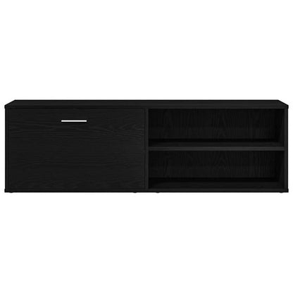 vidaXL TV Cabinet Black Oak 120x34x37 cm Engineered Wood