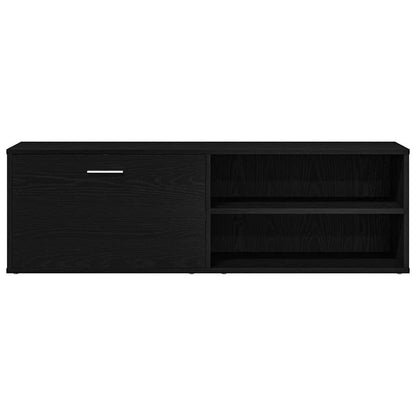 vidaXL TV Cabinet Black Oak 120x34x37 cm Engineered Wood