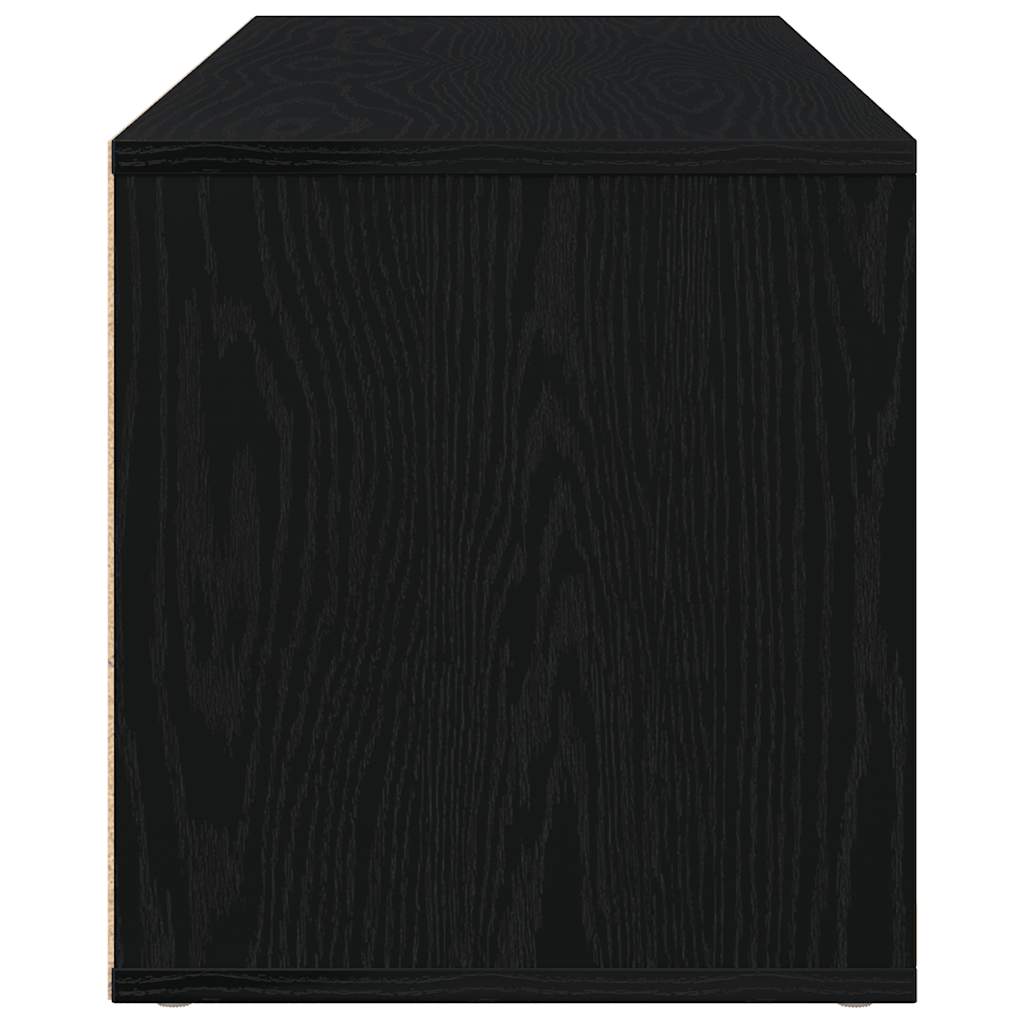 vidaXL TV Cabinet Black Oak 120x34x37 cm Engineered Wood