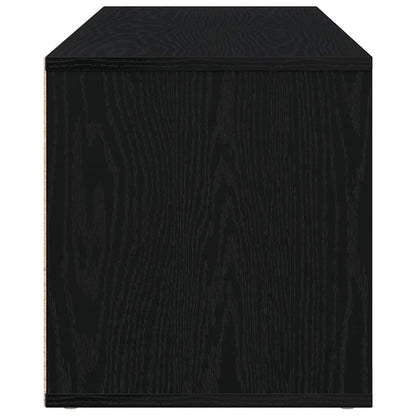 vidaXL TV Cabinet Black Oak 120x34x37 cm Engineered Wood