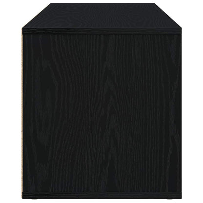 vidaXL TV Cabinet Black Oak 120x34x37 cm Engineered Wood