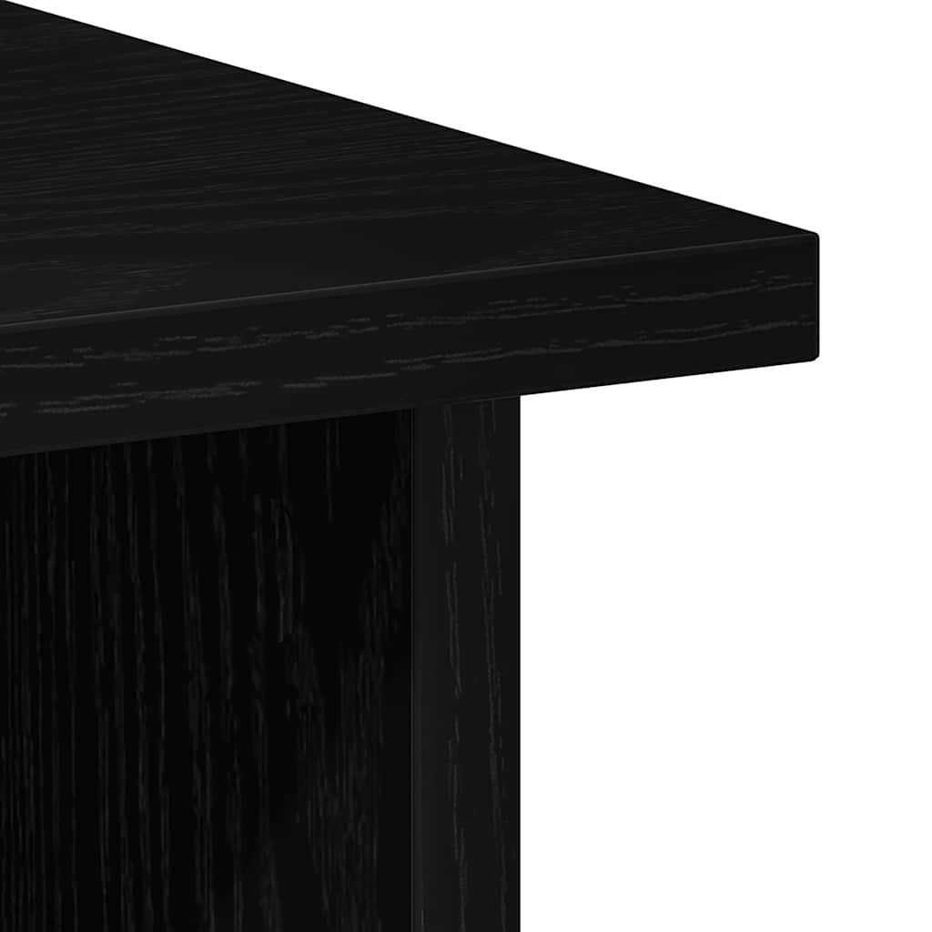 vidaXL Desk Black Oak 90x50x74 cm Engineered Wood