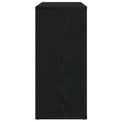 vidaXL Sideboard Black Oak 91x29.5x65 cm Engineered Wood