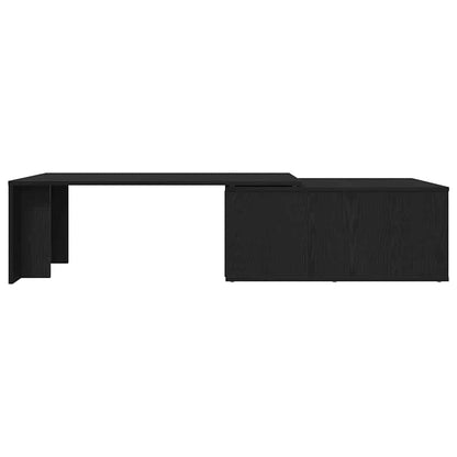 vidaXL Coffee Table Black Oak 150 x 50 x 35 cm Engineered Wood