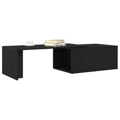 vidaXL Coffee Table Black Oak 150 x 50 x 35 cm Engineered Wood