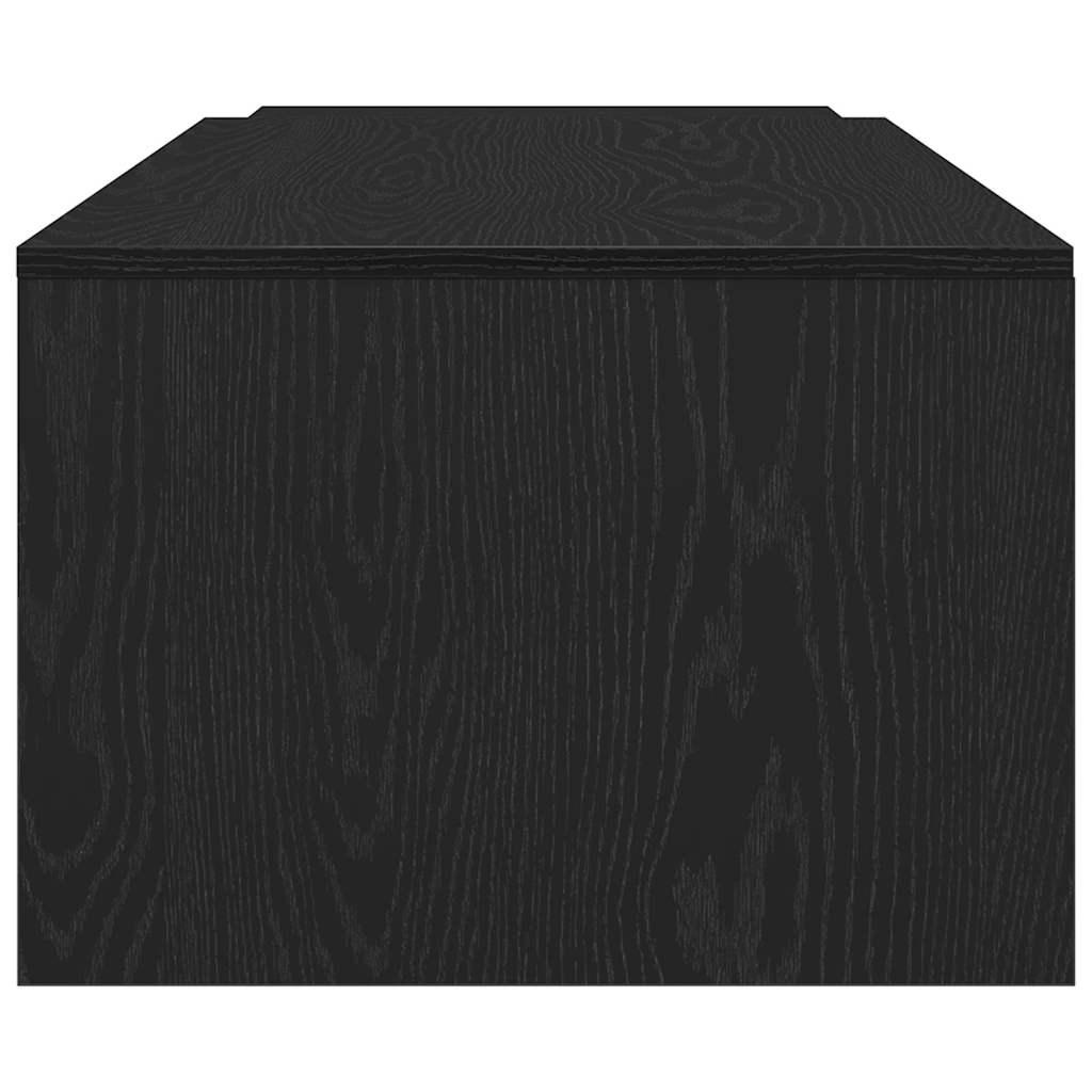 vidaXL Coffee Table Black Oak 150 x 50 x 35 cm Engineered Wood