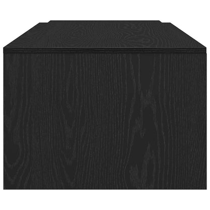 vidaXL Coffee Table Black Oak 150 x 50 x 35 cm Engineered Wood