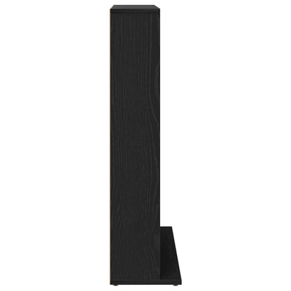 vidaXL CD Cabinet Black Oak 100x23x89,5 cm Engineered Wood