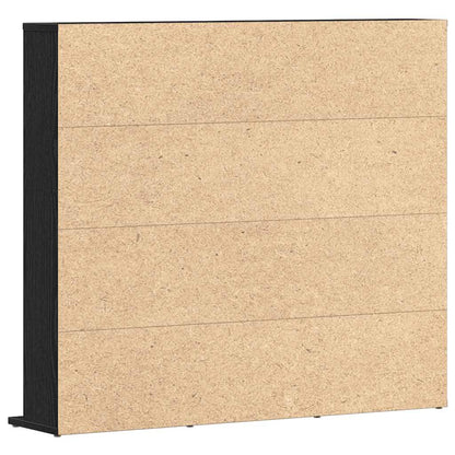 vidaXL CD Cabinet Black Oak 100x23x89,5 cm Engineered Wood
