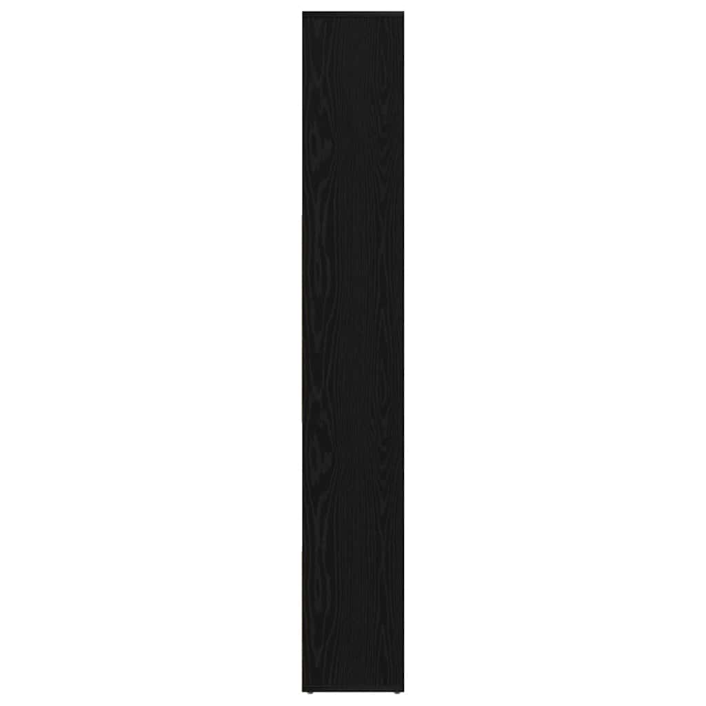 vidaXL Bookcase Black Oak 67x24x161 cm Engineered Wood