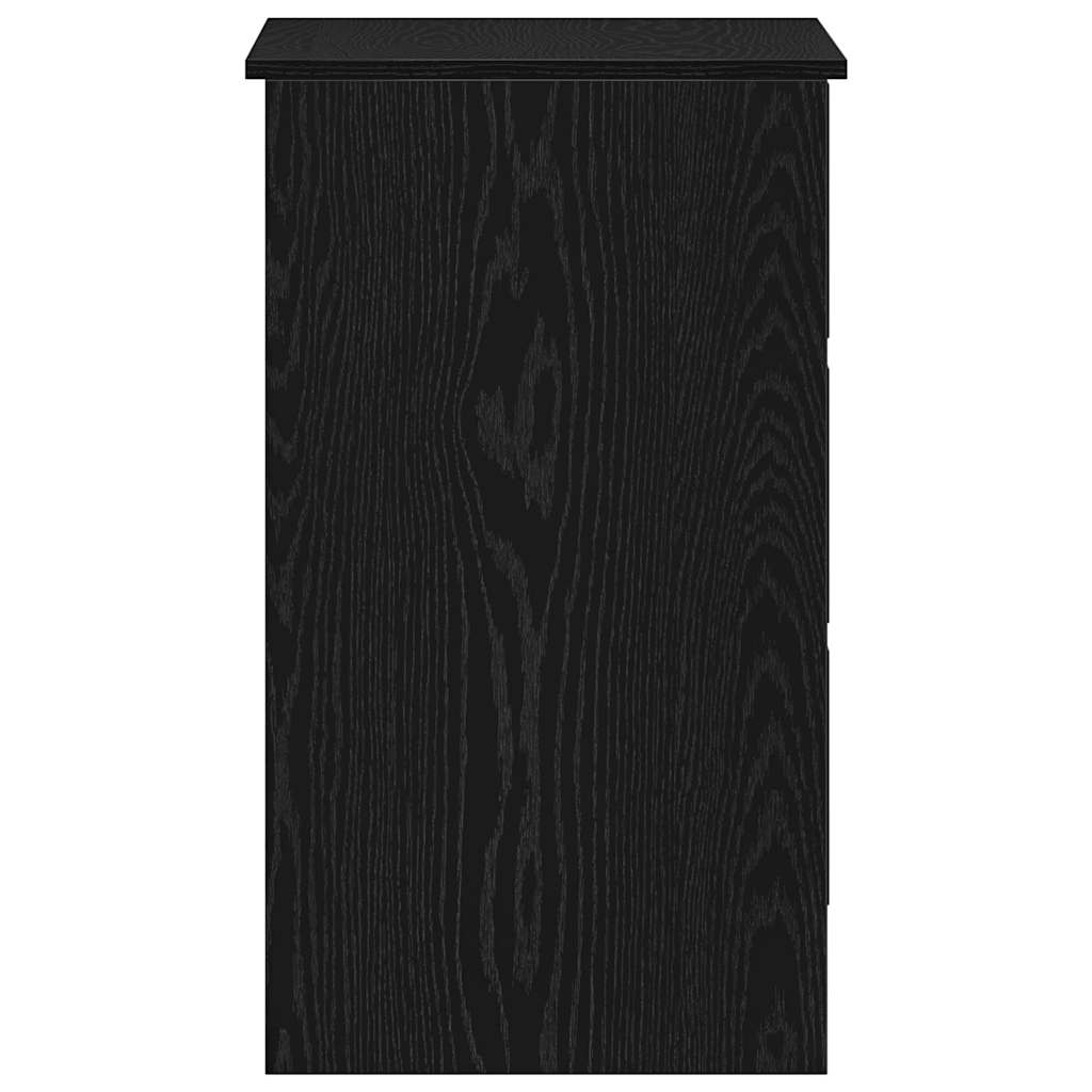 vidaXL Desk Black Oak 90x45x76 cm Engineered Wood