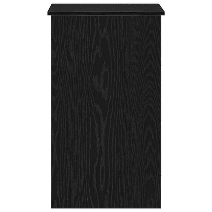 vidaXL Desk Black Oak 90x45x76 cm Engineered Wood