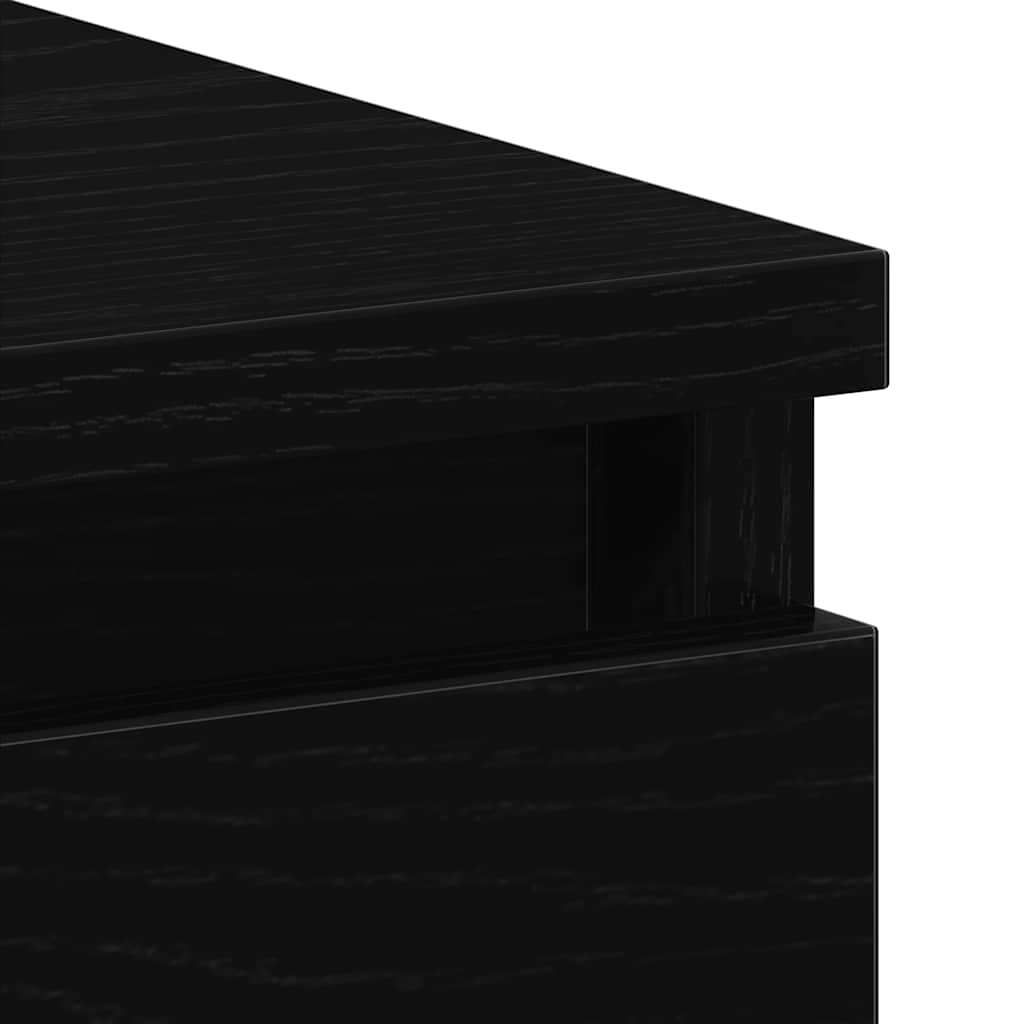 vidaXL Desk Black Oak 90x45x76 cm Engineered Wood