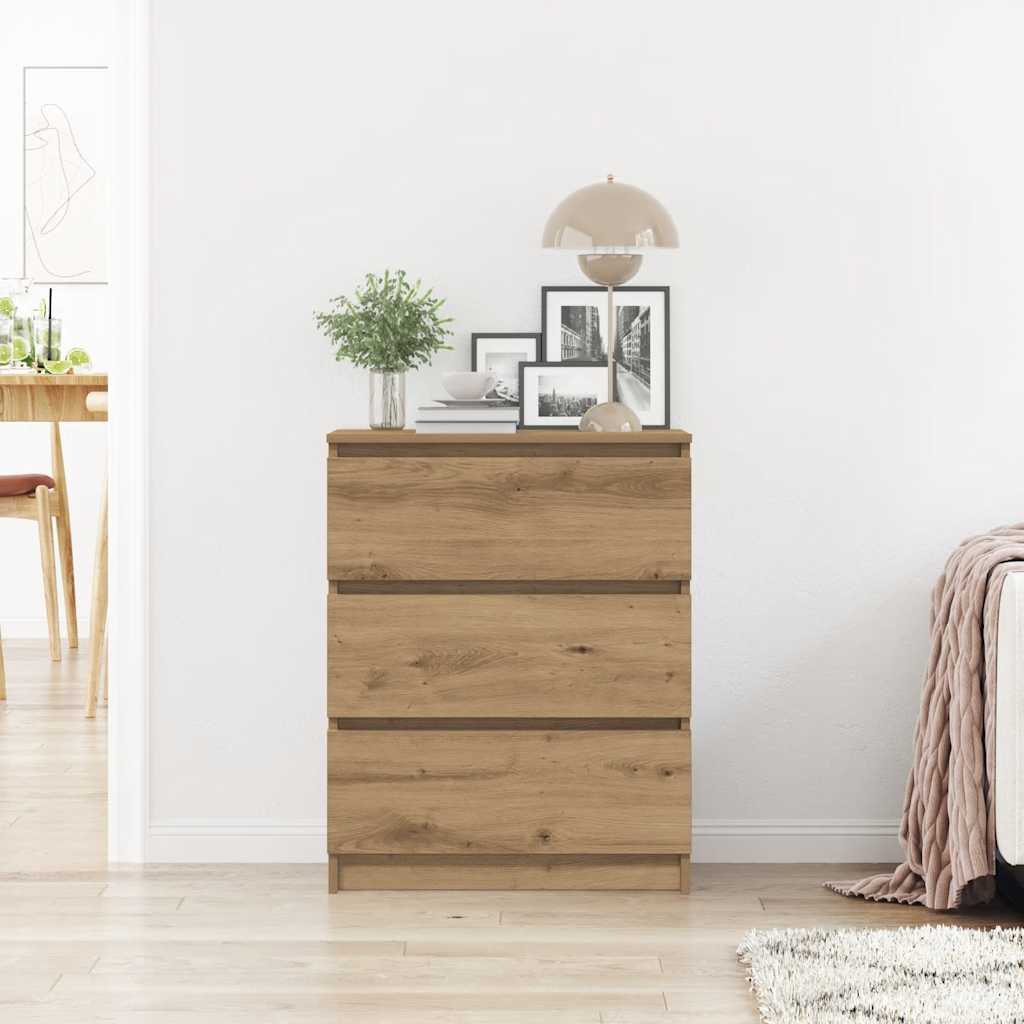 vidaXL Sideboard Artisan Oak 60x35x76 cm Engineered Wood