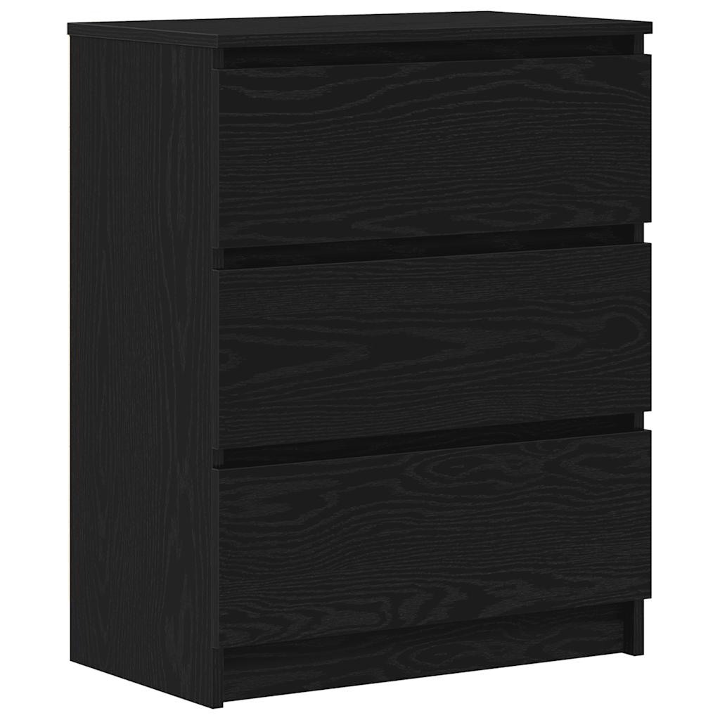 vidaXL Sideboard Black Oak 60x35x76 cm Engineered Wood