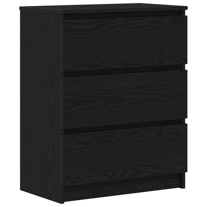 vidaXL Sideboard Black Oak 60x35x76 cm Engineered Wood