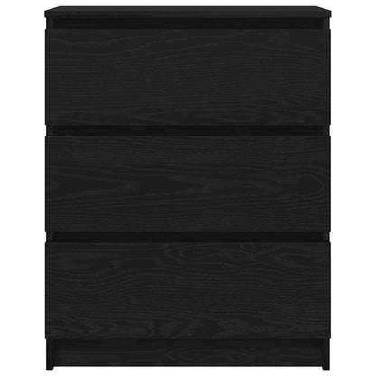 vidaXL Sideboard Black Oak 60x35x76 cm Engineered Wood