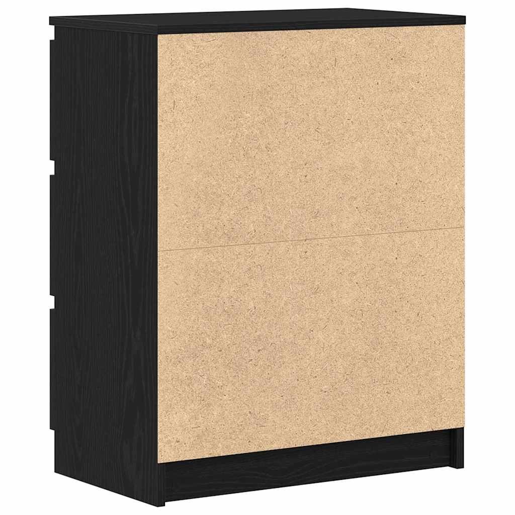 vidaXL Sideboard Black Oak 60x35x76 cm Engineered Wood